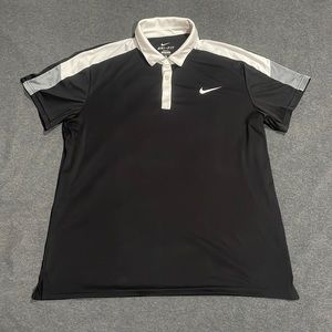 Nike DRI-FIT Golf Polo Shirt – Men’s XL (Black)